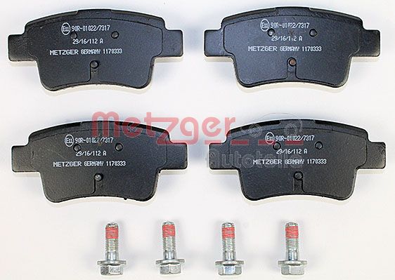 METZGER 1170333 Bremsbelagsatz, Scheibenbremse